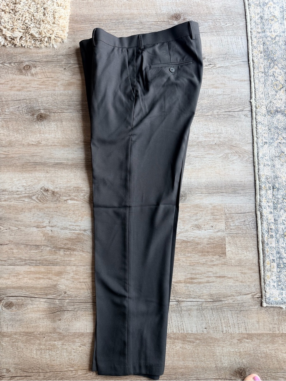 Classic Black Dress Pants Haggar Slim Fit 32x29